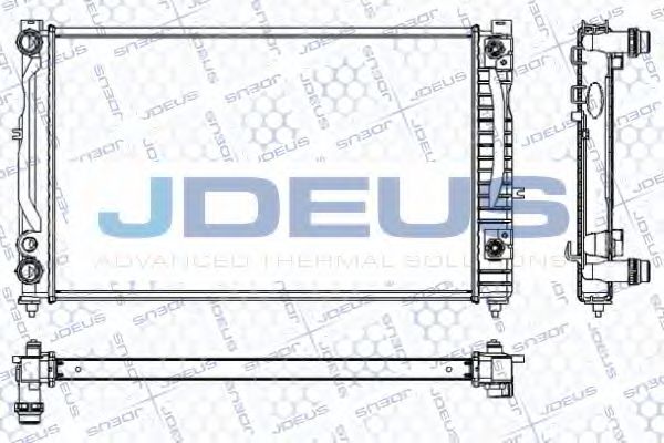 JDEUS RA0010170 Радиатор охлаждения двигателя JDEUS для SKODA