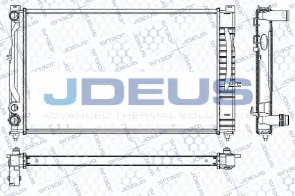 JDEUS RA0010180 Радиатор охлаждения двигателя JDEUS для VOLKSWAGEN