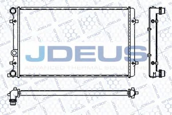 JDEUS RA0010190 Радиатор охлаждения двигателя JDEUS для SEAT