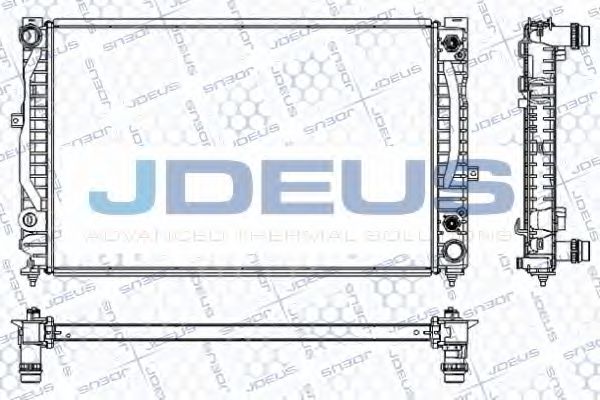 JDEUS RA0010220 Радиатор охлаждения двигателя JDEUS для AUDI