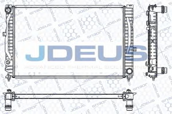 JDEUS RA0010230 Радиатор охлаждения двигателя JDEUS для AUDI