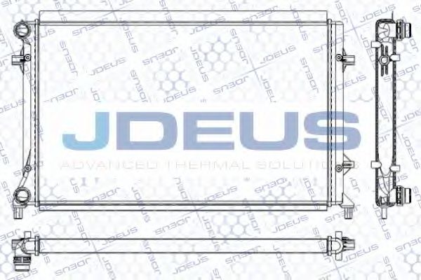 JDEUS RA0010311 Радиатор охлаждения двигателя JDEUS для SKODA