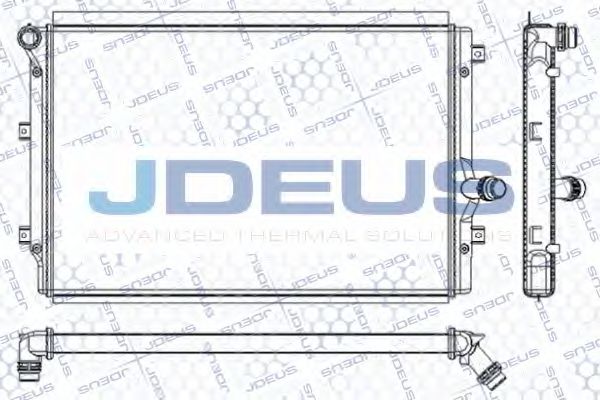 JDEUS RA0010320 Радиатор охлаждения двигателя JDEUS для SKODA