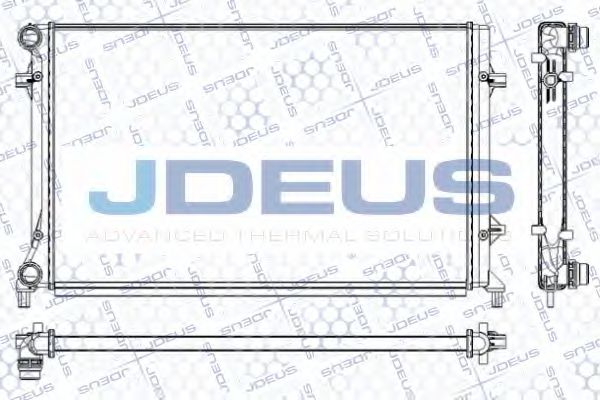 JDEUS RA0010330 Радиатор охлаждения двигателя JDEUS для SKODA