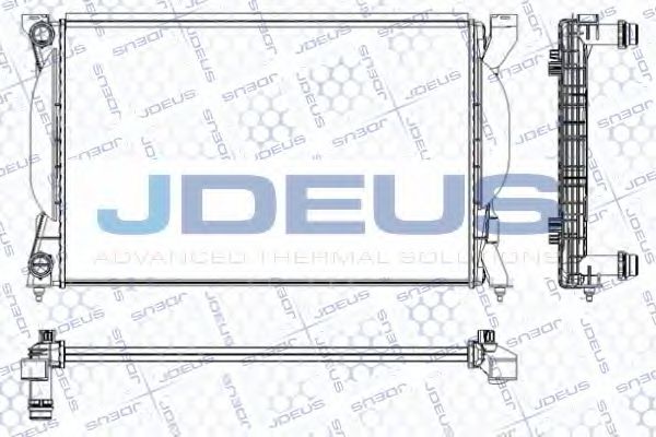 JDEUS RA0010350 Радиатор охлаждения двигателя JDEUS для AUDI