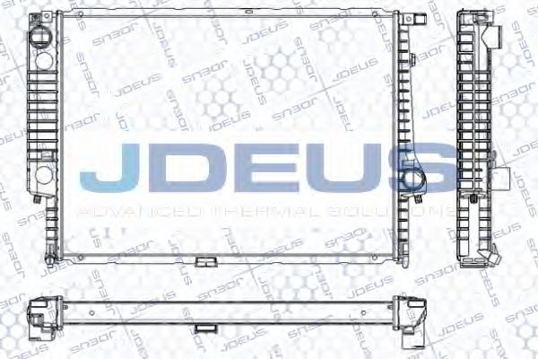 JDEUS RA0050050 Радиатор охлаждения двигателя JDEUS для BMW