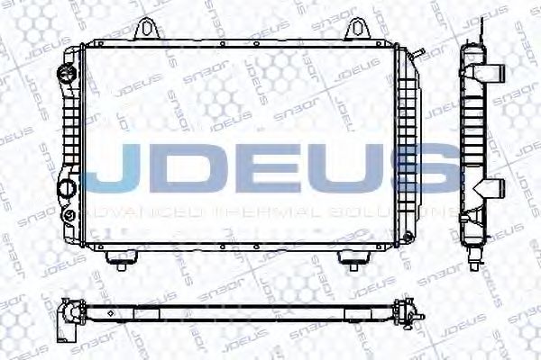 JDEUS RA0110101 Радиатор охлаждения двигателя JDEUS для FIAT