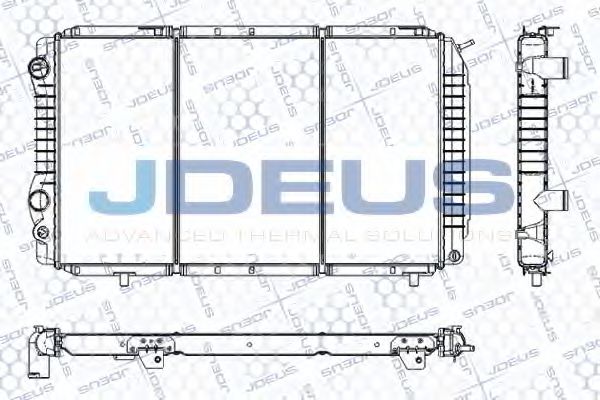 JDEUS RA0110180 Радиатор охлаждения двигателя JDEUS для FIAT