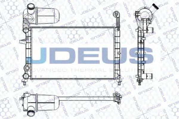 JDEUS RA0110220 Радиатор охлаждения двигателя JDEUS для LANCIA DEDRA