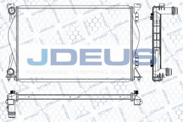 JDEUS RA0010390 Радиатор охлаждения двигателя JDEUS для AUDI