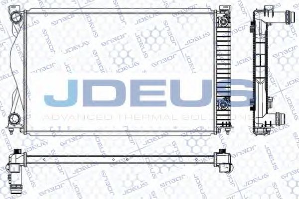 JDEUS RA0010400 Радиатор охлаждения двигателя JDEUS для AUDI
