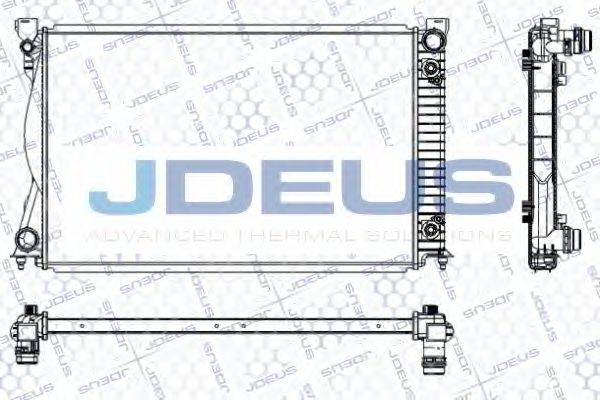 JDEUS RA0010420 Радиатор охлаждения двигателя JDEUS для AUDI