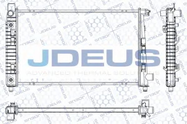 JDEUS RA0170900 Радиатор охлаждения двигателя для MERCEDES-BENZ VANEO