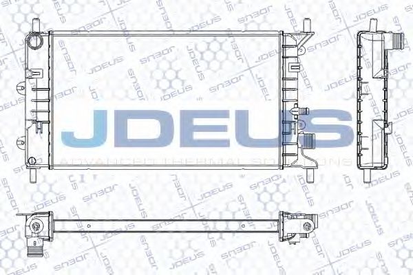 JDEUS RA0120550 Радиатор охлаждения двигателя JDEUS для FORD