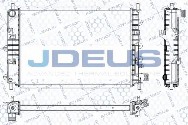 JDEUS RA0120560 Радиатор охлаждения двигателя JDEUS для FORD