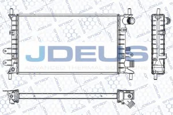 JDEUS RA0120610 Радиатор охлаждения двигателя JDEUS для FORD