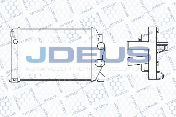 JDEUS 817M44 Интеркулер для MERCEDES-BENZ ATEGO