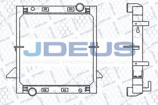 JDEUS 114M08 Радиатор охлаждения двигателя JDEUS для IVECO