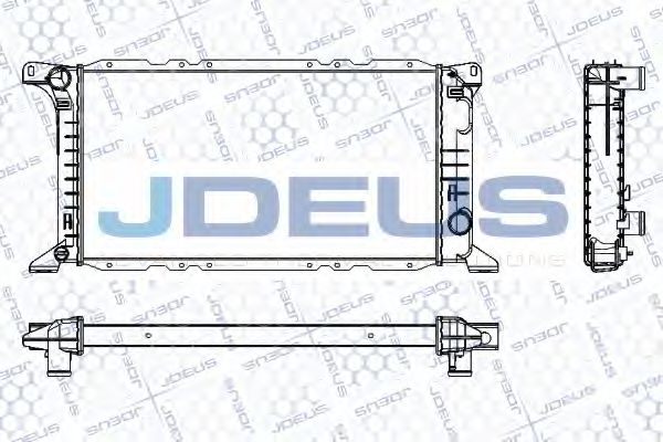 JDEUS RA0120780 Радиатор охлаждения двигателя JDEUS для FORD
