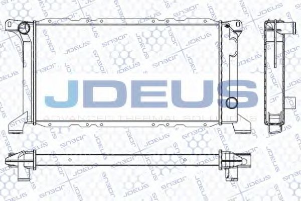 JDEUS RA0120810 Радиатор охлаждения двигателя JDEUS для FORD