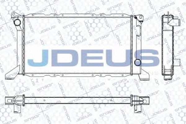 JDEUS RA0120830 Радиатор охлаждения двигателя JDEUS для FORD