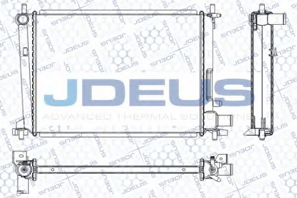 JDEUS RA0120840 Радиатор охлаждения двигателя для FORD PUMA