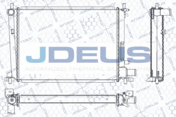 JDEUS RA0120850 Радиатор охлаждения двигателя JDEUS для FORD