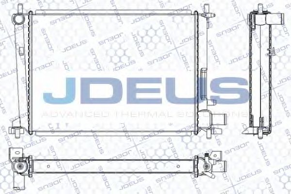 JDEUS RA0120860 Радиатор охлаждения двигателя JDEUS для MAZDA
