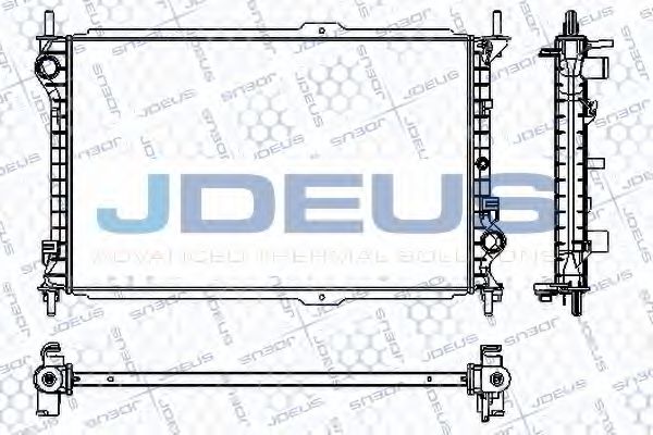 JDEUS RA0121090 Радиатор охлаждения двигателя для FORD TRANSIT CONNECT
