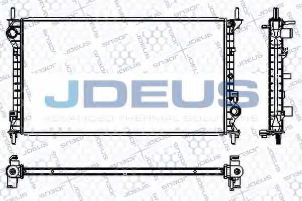 JDEUS RA0121100 Радиатор охлаждения двигателя для FORD TRANSIT CONNECT