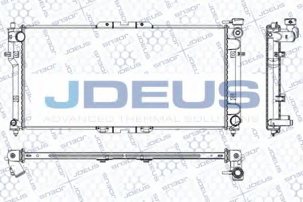 JDEUS RA0160120 Радиатор охлаждения двигателя JDEUS для MAZDA