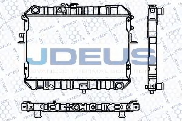 JDEUS RA0160130 Радиатор охлаждения двигателя JDEUS для MAZDA