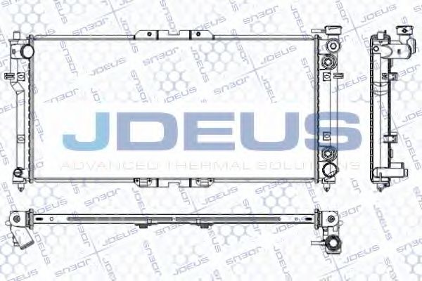 JDEUS RA0160140 Радиатор охлаждения двигателя JDEUS для MAZDA