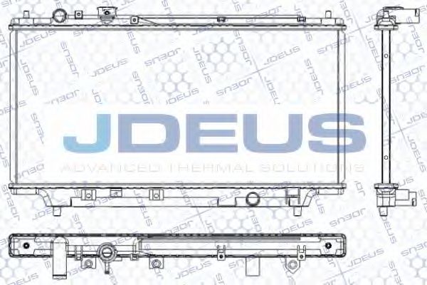 JDEUS RA0160161 Радиатор охлаждения двигателя JDEUS для MAZDA