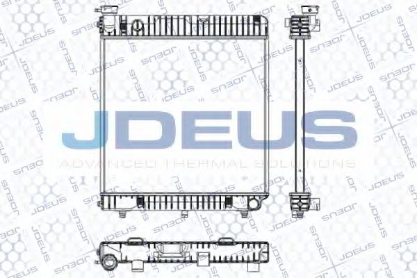 JDEUS RA0170021 Радиатор охлаждения двигателя JDEUS для MERCEDES-BENZ