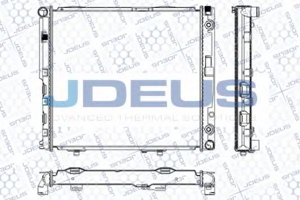 JDEUS RA0170240 Радиатор охлаждения двигателя JDEUS для MERCEDES-BENZ