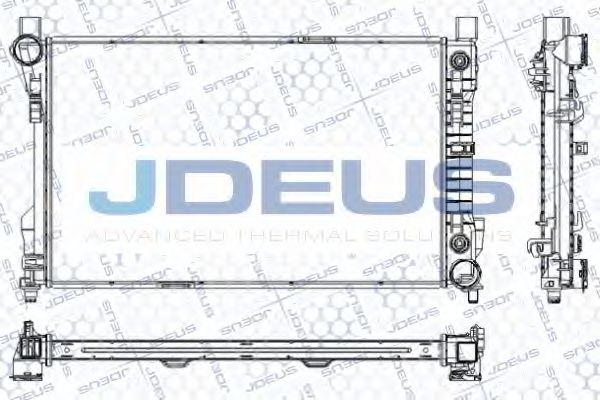 JDEUS RA0170580 Радиатор охлаждения двигателя для MERCEDES-BENZ CLC-CLASS