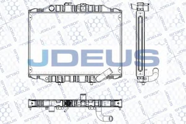 JDEUS RA0180070 Радиатор охлаждения двигателя для MITSUBISHI L300