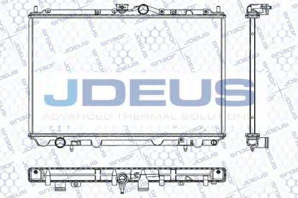 JDEUS RA0180181 Радиатор охлаждения двигателя JDEUS для MITSUBISHI