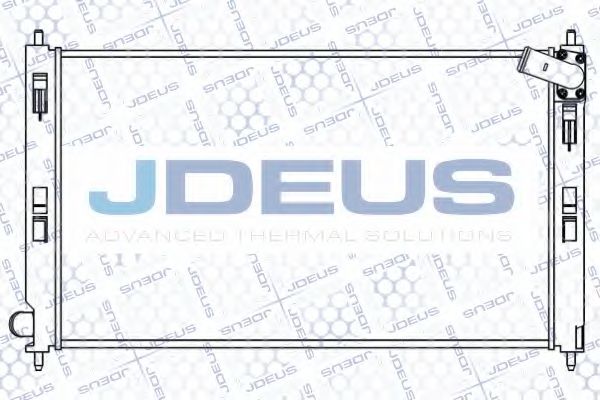 JDEUS 018M41 Радиатор охлаждения двигателя JDEUS для MITSUBISHI
