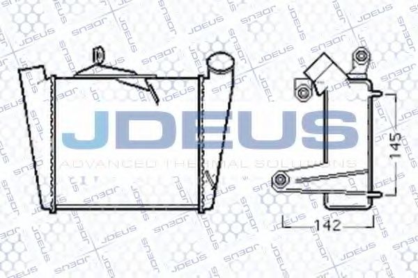 JDEUS 825M29 Интеркулер для SKODA