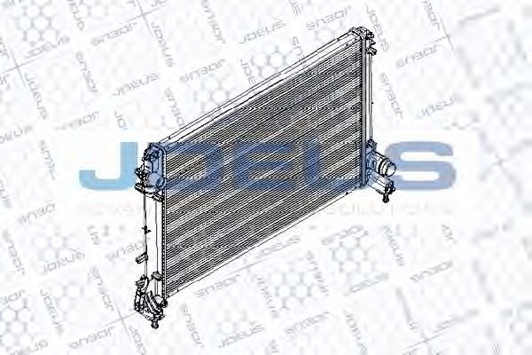 JDEUS RA0111300 Радиатор охлаждения двигателя для ABARTH