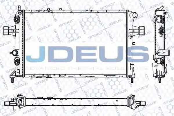 JDEUS RA0200830 Радиатор охлаждения двигателя для MAYBACH 57-62