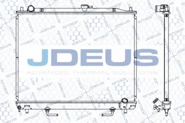 JDEUS 018M42 Радиатор охлаждения двигателя JDEUS для OPEL