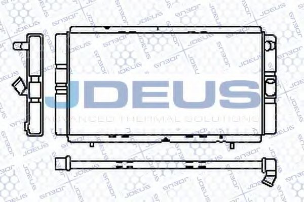 JDEUS RA0230300 Радиатор охлаждения двигателя для RENAULT 21
