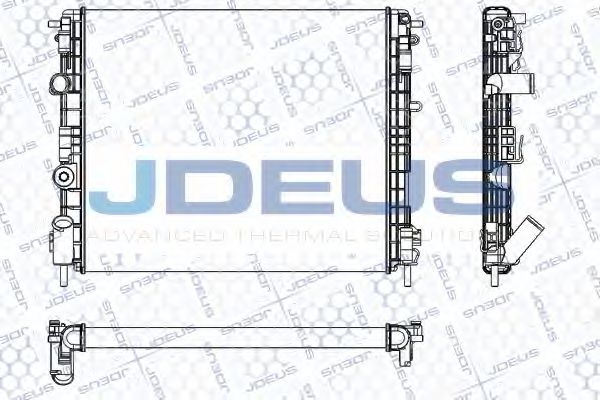 JDEUS RA0230660 Радиатор охлаждения двигателя для DACIA