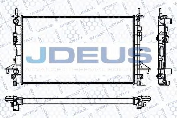 JDEUS RA0230690 Радиатор охлаждения двигателя для RENAULT VEL SATIS