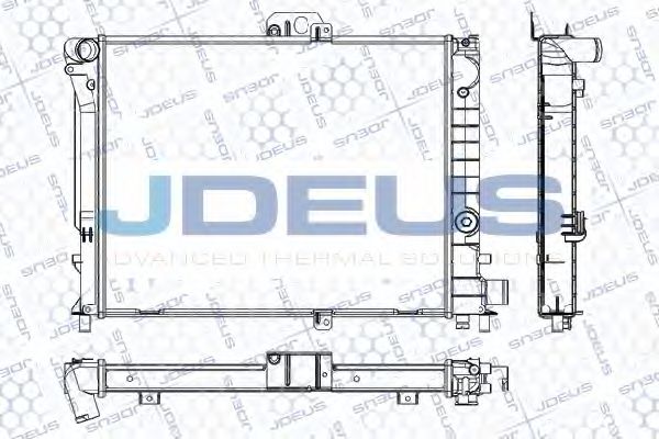 JDEUS RA0240110 Радиатор охлаждения двигателя JDEUS для SAAB