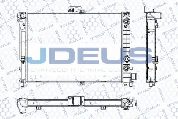 JDEUS RA0240130 Радиатор охлаждения двигателя JDEUS для SAAB