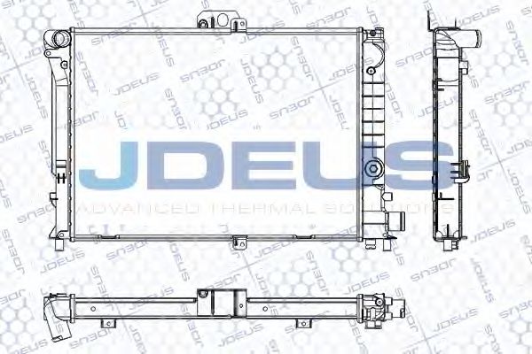 JDEUS RA0240140 Радиатор охлаждения двигателя JDEUS для SAAB